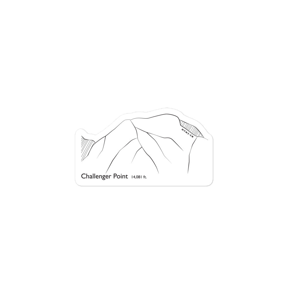 Challenger Point Sticker