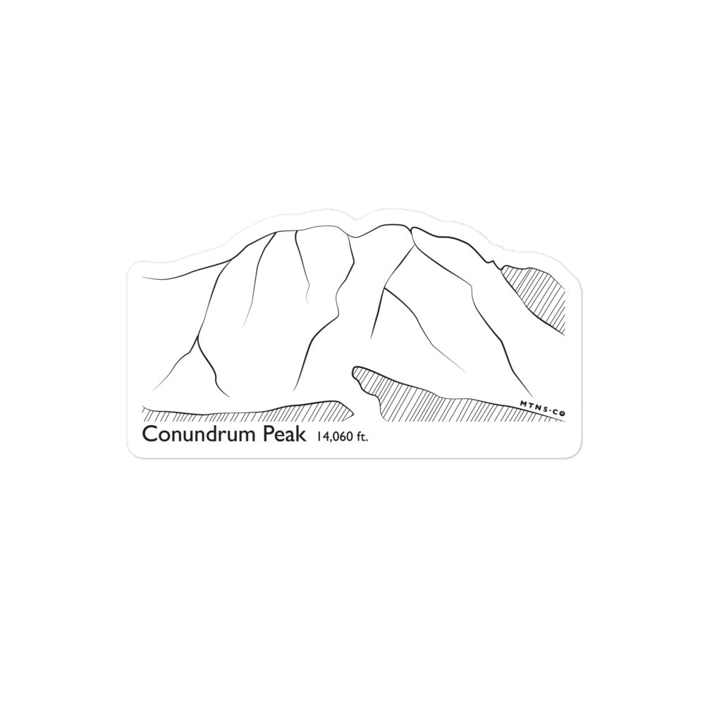 Conundrum Peak Sticker