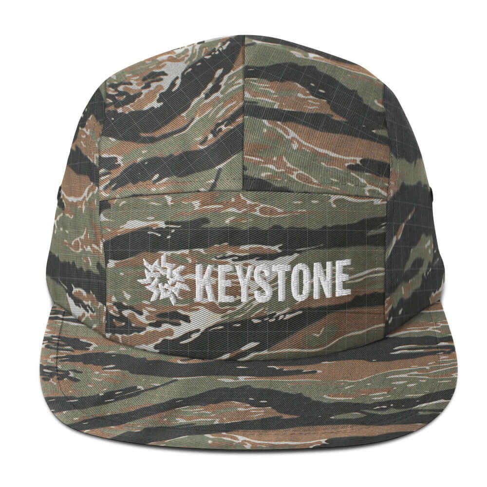 Keystone Panel Cap from Mtns Co, official licensed ski resort apparel with Trail Map Logo, low profile and five panel design.