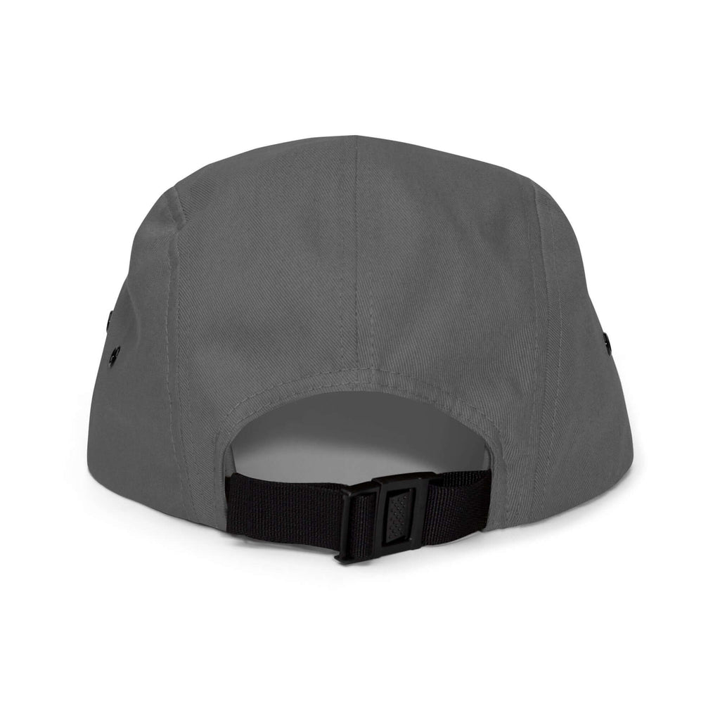 Vail Five Panel Hat rear view with nylon strap closure, Official licensed ski resort apparel Mtns Co.