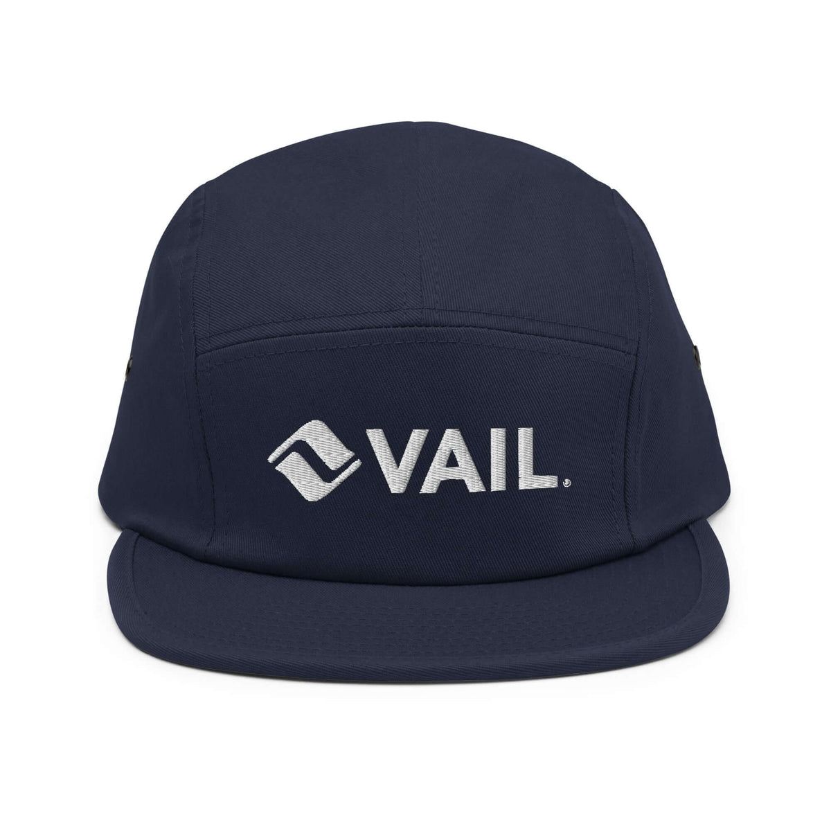 Vail Five Panel Hat by Mtns Co, official licensed ski resort apparel featuring the trail map logo.