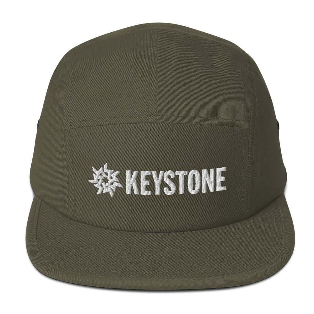 Keystone Panel Cap by Mtns Co, official licensed ski resort apparel with Trail Map Logo, low profile and comfortable design.