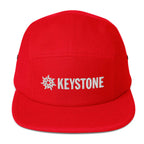 Keystone Panel Cap by Mtns Co, official licensed ski resort apparel with Trail Map Logo, soft-structured and low profile design.