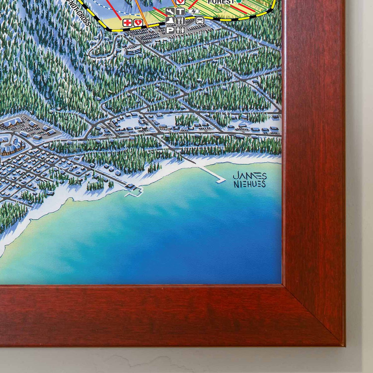 Heavenly Ski Resort | Trail Map Poster – Mtns Co