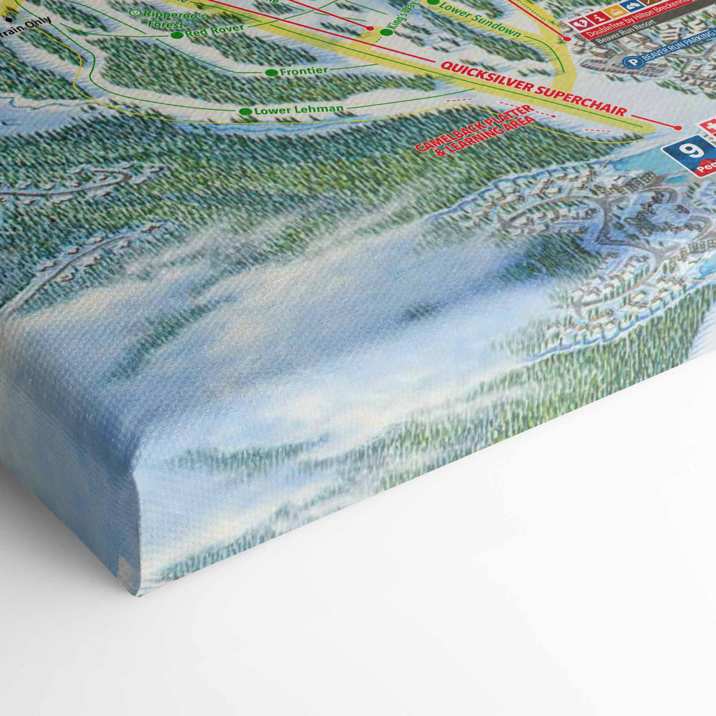 Breckenridge Ski Resort Trail Map Poster