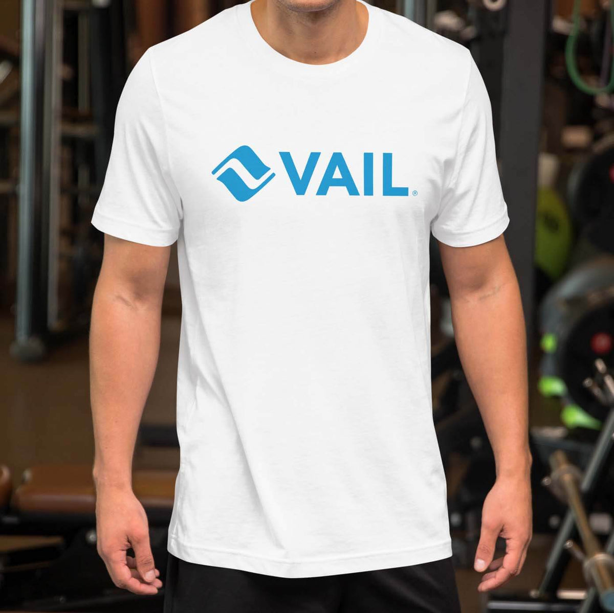 Vail T-Shirt featuring the official logo of the Vail ski resort, by Mtns Co, perfect for outdoor enthusiasts.
