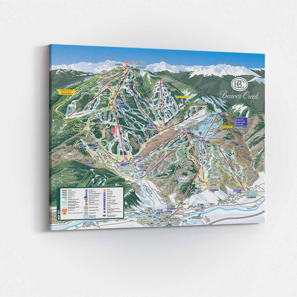 Beaver Creek Ski Resort Trail Map Poster – Mtns Co