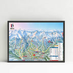 Breckenridge Ski Resort Trail Map Poster – Mtns Co