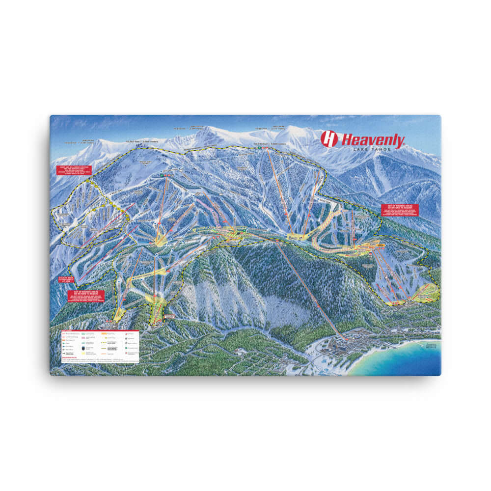 Heavenly Ski Resort | Trail Map Poster – Mtns Co