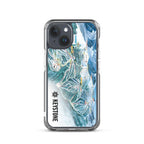 Keystone Trail Map iPhone Case featuring the official Keystone Trail Map and Mtns Co logo, designed for ski enthusiasts.