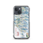 Park City Trail Map iPhone Case featuring the official licensed ski resort map design by Mtns Co.