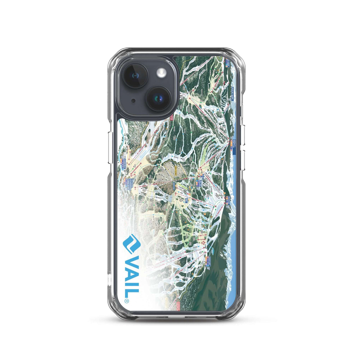 Vail Trail Map iPhone Case by Mtns Co, official licensed ski resort apparel with trail map design.