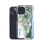 Vail Trail Map iPhone Case by Mtns Co, official licensed ski resort apparel with detailed trail map design.