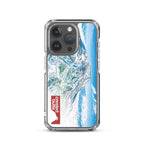 Crested Butte Trail Map iPhone Case featuring official trail map design by Mtns Co, offering protection and style.