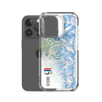 Breckenridge Trail Map iPhone Case featuring official ski resort map by Mtns Co, protecting your phone in style.