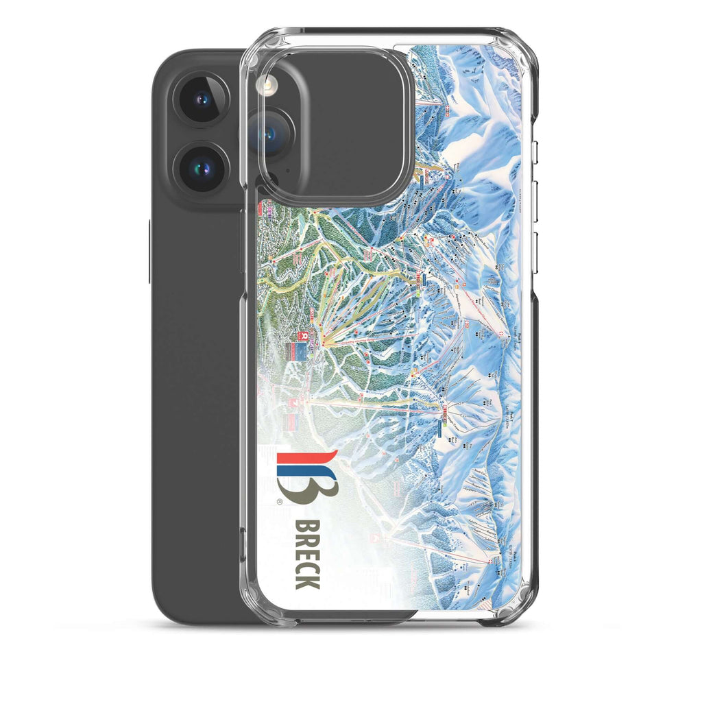 Breckenridge Trail Map iPhone Case by Mtns Co features the official ski resort map design and protective polycarbonate material.