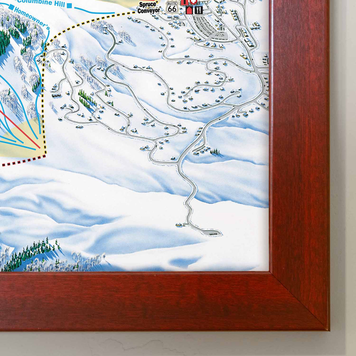 Crested Butte Ski Resort Trail Map Poster – Mtns Co