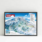 Crested Butte Ski Resort Trail Map Poster – Mtns Co
