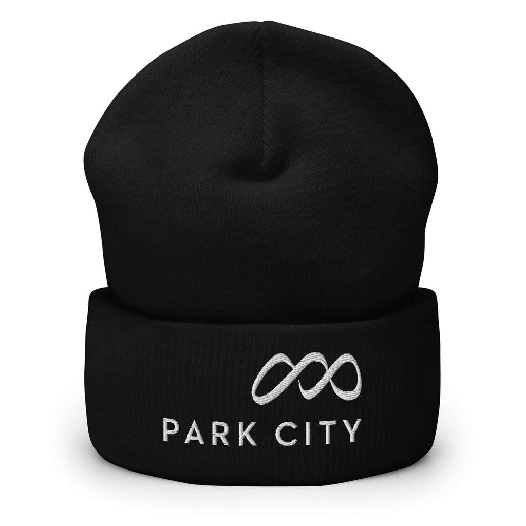 Park City Beanie by Mtns Co featuring official trail map logo—perfect accessory for ski enthusiasts.