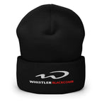 Whistler Blackcomb Beanie with Mtns Co embroidered logo for official licensed ski resort apparel.