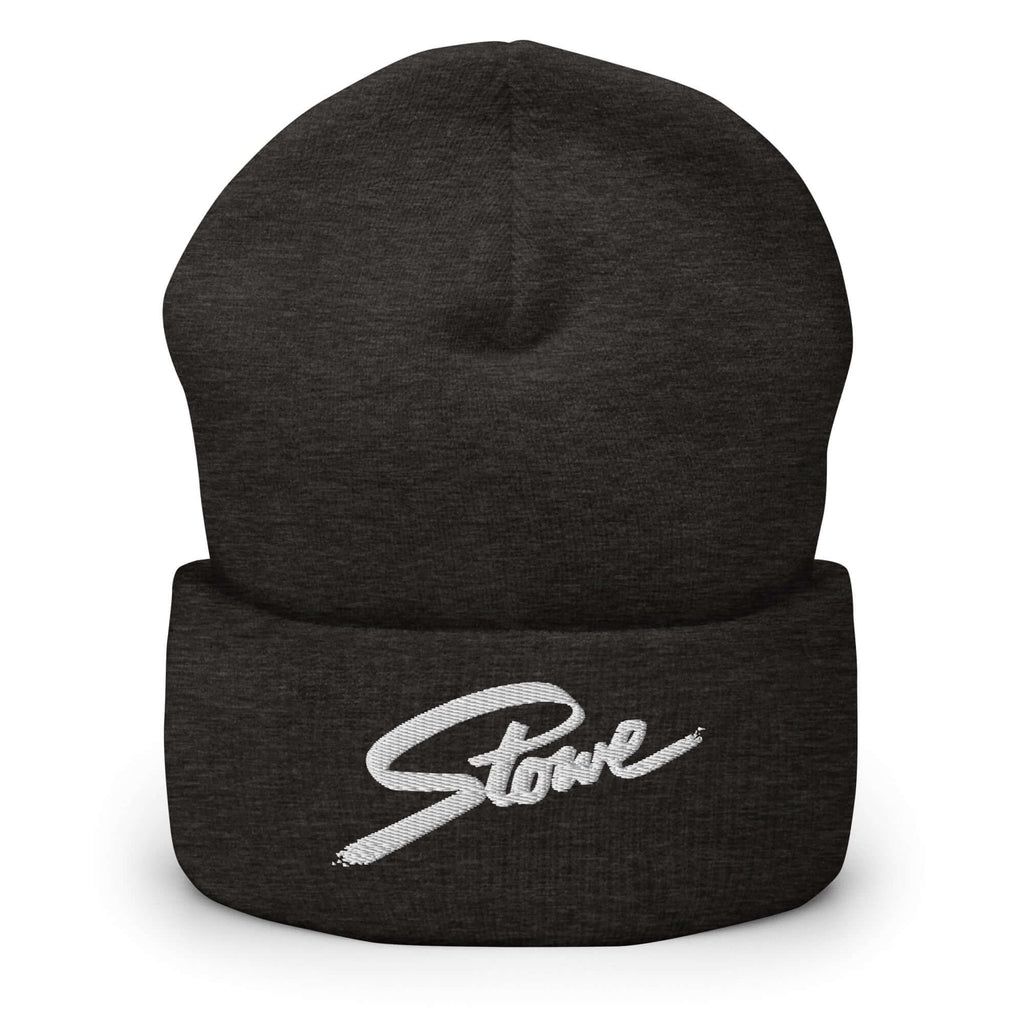 Stowe Beanie from Mtns Co with official ski resort logo, perfect for winter sports and village strolls, made of 100% Turbo acrylic.