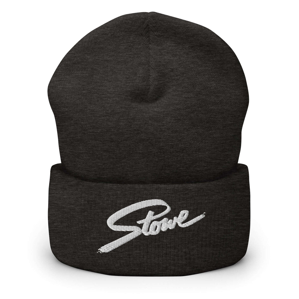 Stowe Beanie from Mtns Co with official ski resort logo, perfect for winter sports and village strolls, made of 100% Turbo acrylic.