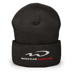 Whistler Blackcomb Beanie with embroidered logo by Mtns Co, perfect for skiing and outdoor activities.