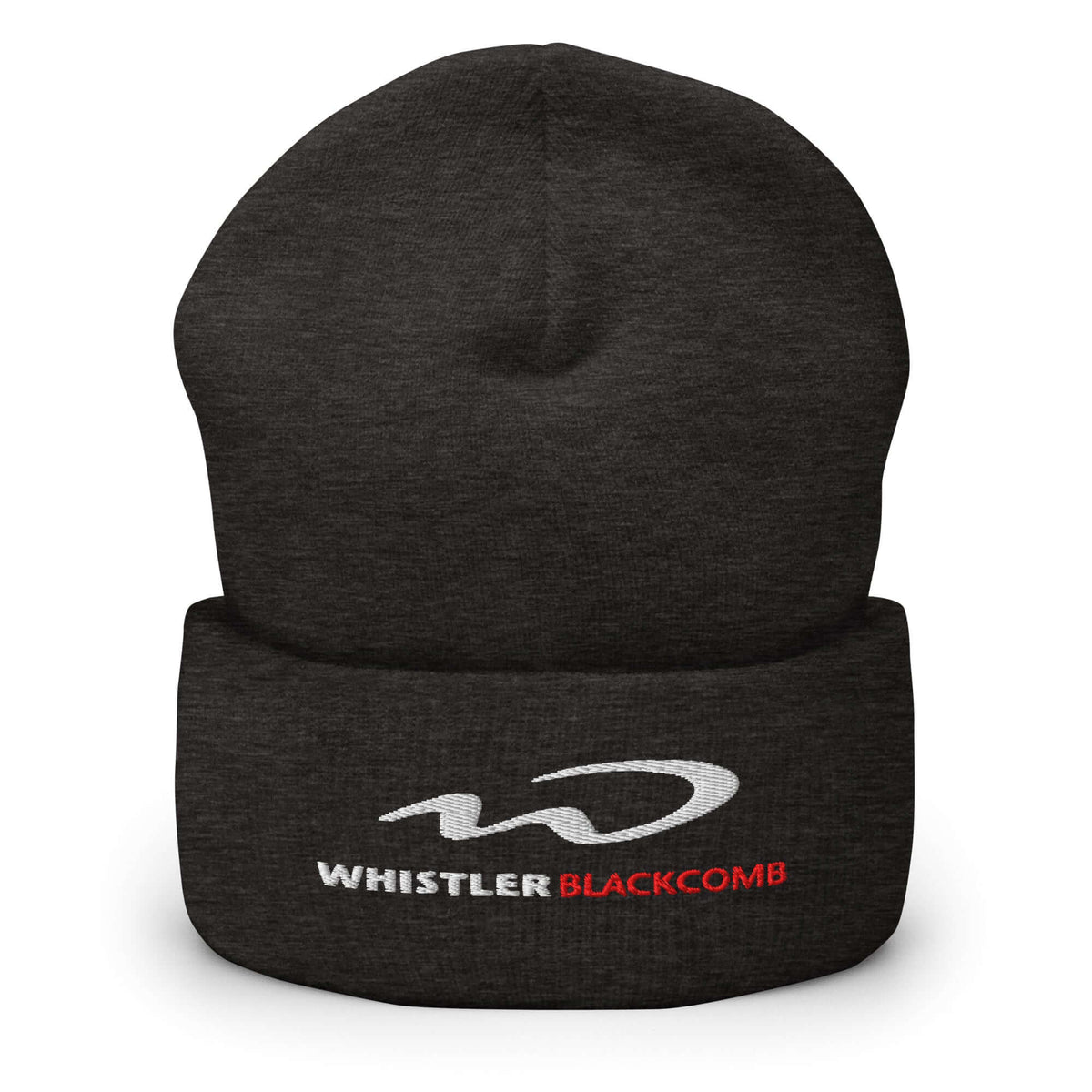 Whistler Blackcomb Beanie with embroidered logo by Mtns Co, perfect for skiing and outdoor activities.