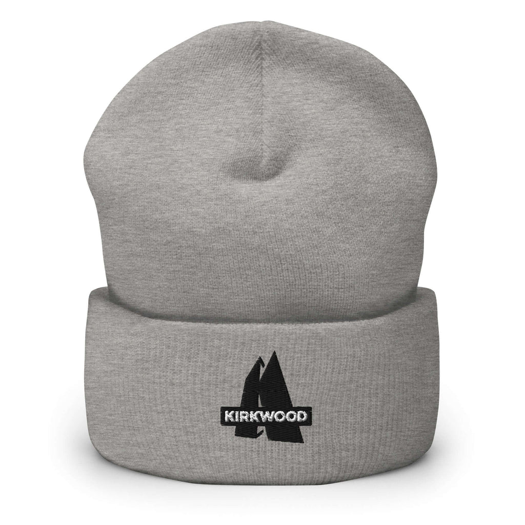 Kirkwood Beanie with the official Mtns Co Trail Map Logo, perfect for warmth under ski helmets.