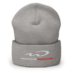 Whistler Blackcomb Beanie by Mtns Co, official licensed ski resort apparel featuring soft Turbo acrylic and embroidered logo.