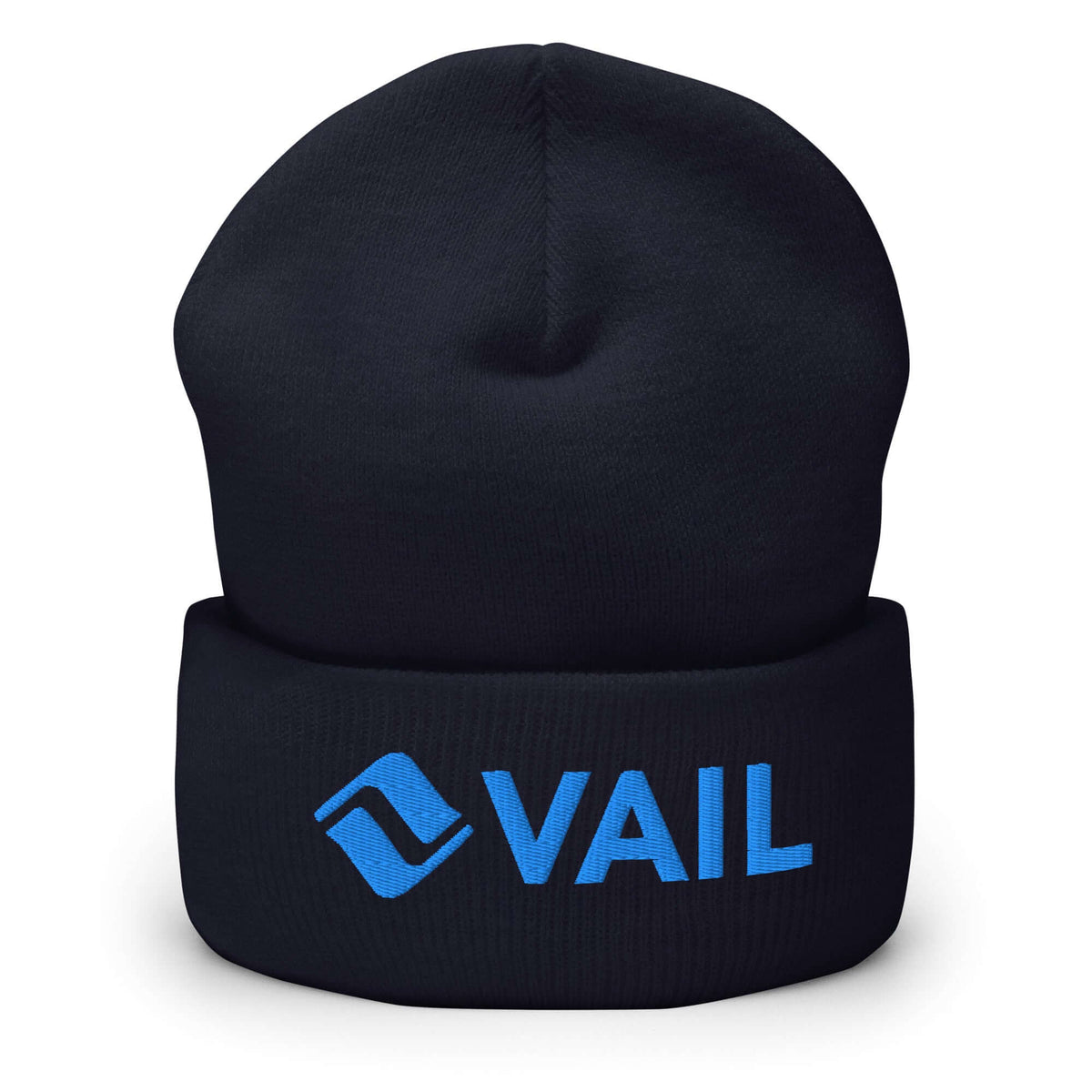 Vail Beanie by Mtns Co, featuring official Vail logo, perfect for ski and winter activities, soft and hypoallergenic.