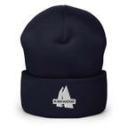 Kirkwood Beanie with embroidered logo from Mtns Co, official licensed ski resort apparel for warmth and comfort.