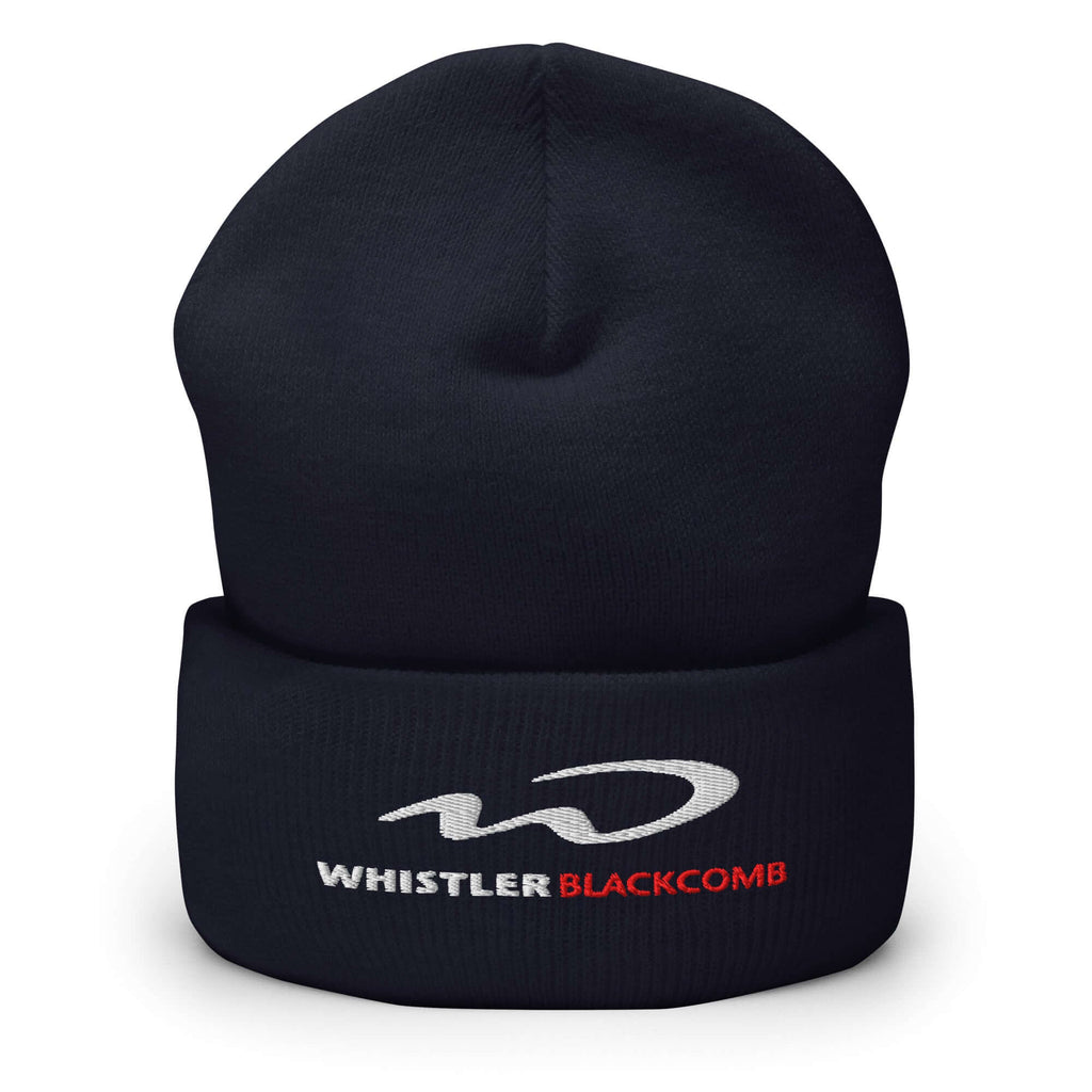 Whistler Blackcomb Beanie with embroidered logo, official licensed ski resort apparel by Mtns Co.
