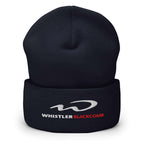 Whistler Blackcomb Beanie with embroidered logo, official licensed ski resort apparel by Mtns Co.