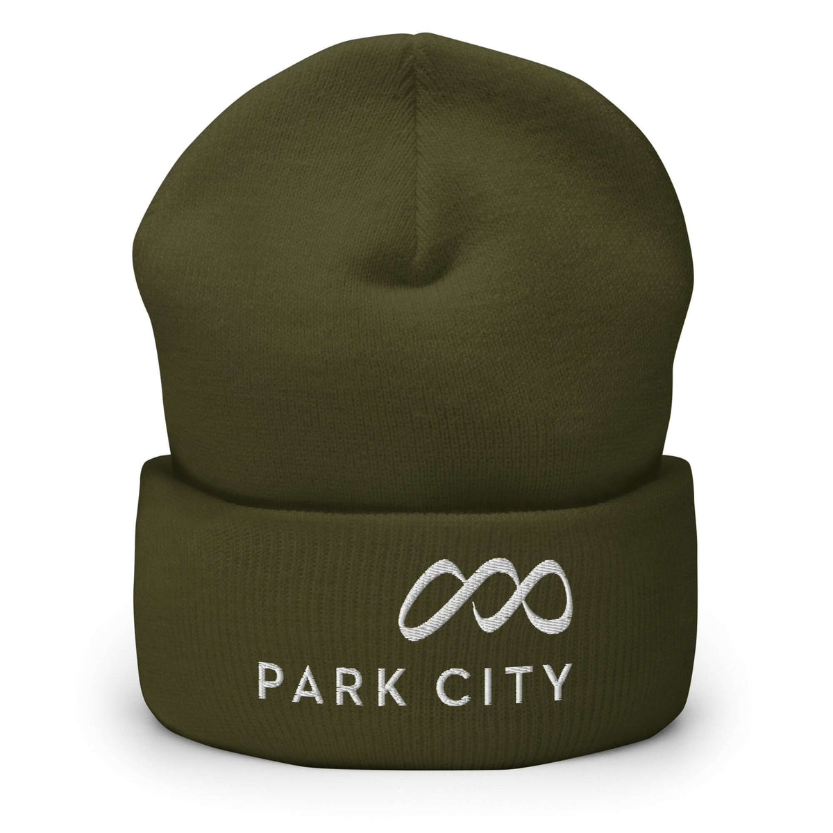 Park City Beanie featuring embroidered Park City logo, official licensed ski resort apparel by Mtns Co.