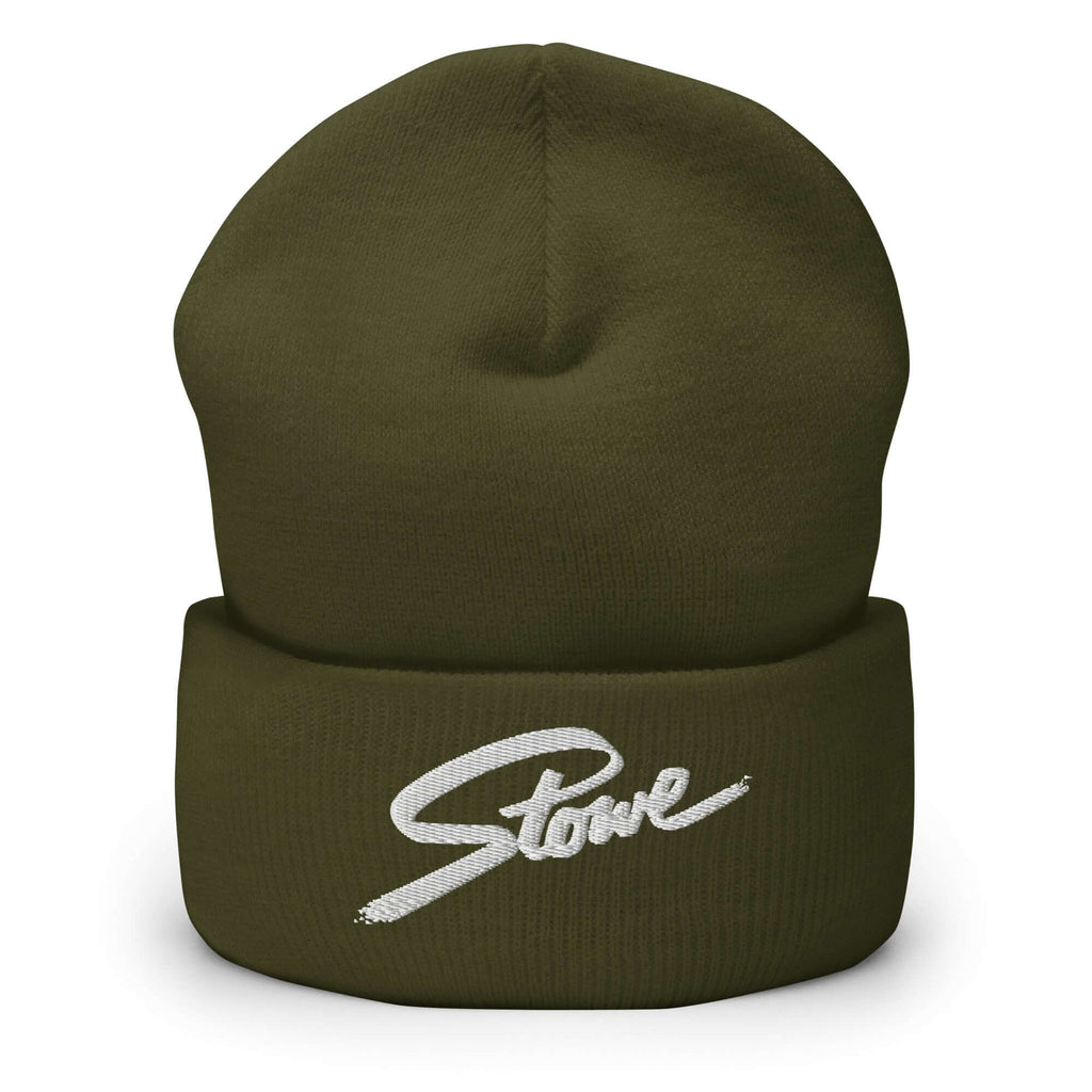 Stowe Beanie by Mtns Co, official licensed ski resort apparel featuring the Trail Map Logo, perfect for skiing and warmth.