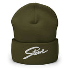 Stowe Beanie by Mtns Co, official licensed ski resort apparel featuring the Trail Map Logo, perfect for skiing and warmth.