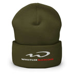 Whistler Blackcomb Beanie by Mtns Co, official licensed ski resort apparel with embroidered logo, perfect for warmth under helmets.