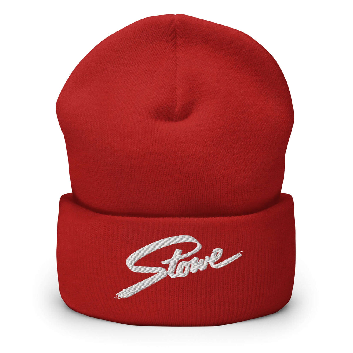 Stowe Beanie by Mtns Co featuring embroidered logo, perfect helmet-friendly design for ski resort outings