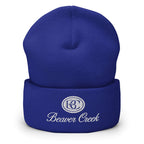 Beaver Creek Beanie by Mtns Co, snug blue beanie with official Beaver Creek logo, ideal for warm comfort and style.