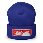 Crested Butte Beanie featuring embroidered logo, official licensed ski resort apparel by Mtns Co.