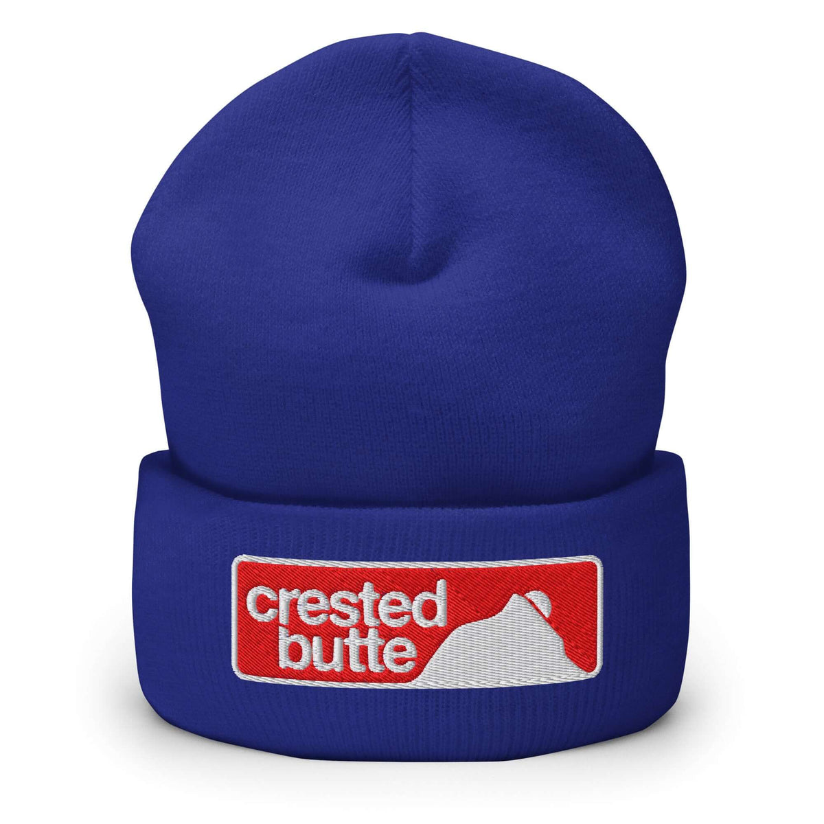 Crested Butte Beanie featuring embroidered logo, official licensed ski resort apparel by Mtns Co.