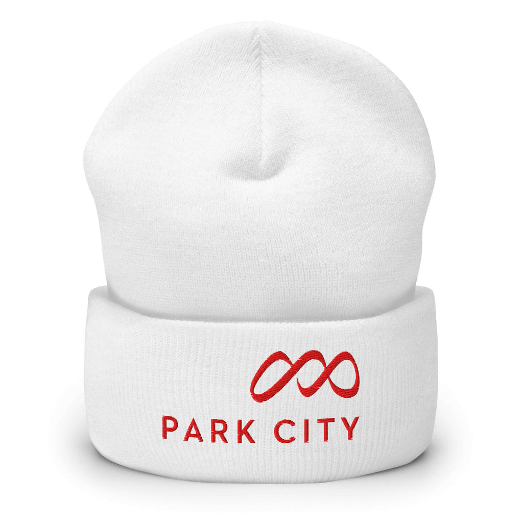 Park City Beanie featuring Mtns Co official logo, perfect ski helmet fit for warmth and style.
