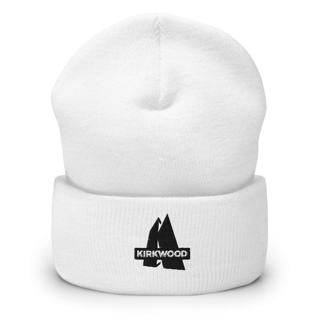 Kirkwood Beanie from Mtns Co, official licensed ski resort apparel with embroidered logo, perfect for skiing and winter activities.