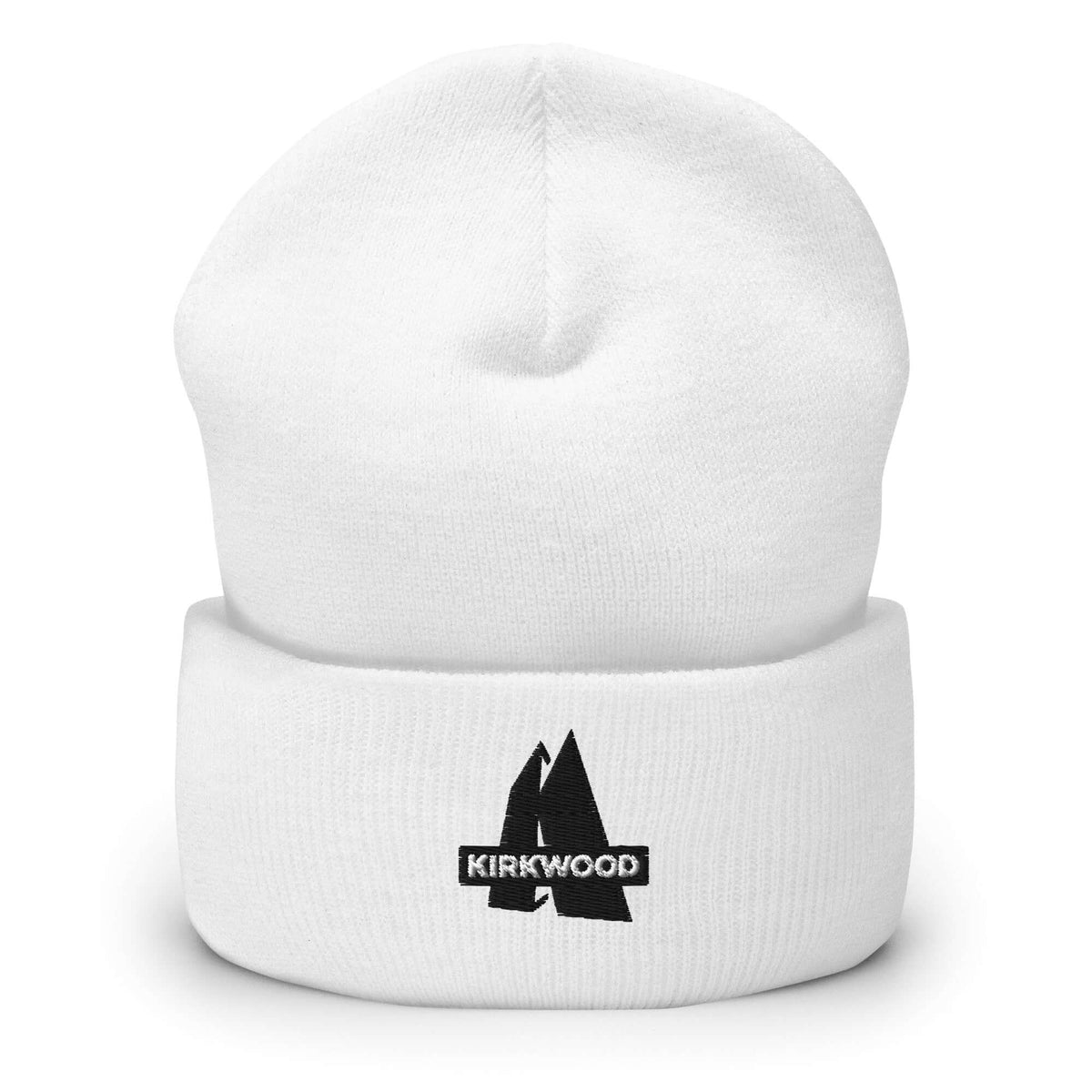 Kirkwood Beanie from Mtns Co, official licensed ski resort apparel with embroidered logo, perfect for skiing and winter activities.