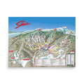 Stowe Ski Resort | Trail Map Poster featuring the official ski trail map by Mtns Co on thick photo paper.