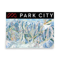 Park City Ski Resort Trail Map Poster – Mtns Co