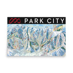 Park City Ski Resort Trail Map Poster – Mtns Co