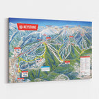Keystone Ski Resort Trail Map Poster – Mtns Co