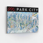 Park City Ski Resort Trail Map Poster – Mtns Co